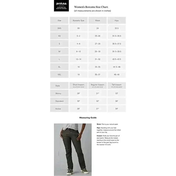 Prana pour Femme Entrejambe Court Kayla Jean Pantalon, Femme Size 10 Sho… - Picture 3 of 10